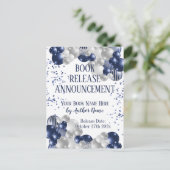 Briefkaart voor bekendmaking van boekversie (Staand voorkant)