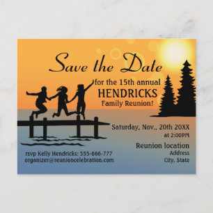 Briefkaart voor bekendmaking van creatieve gezinsh