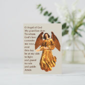 Briefkaart voor beschermengelgebed (Staand voorkant)