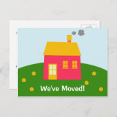 Briefkaart voor bewegende aankondiging (Voorkant / Achterkant)