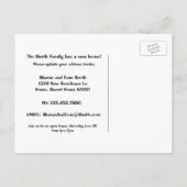 Briefkaart voor bewegende aankondiging (Achterkant)