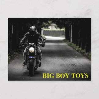 Briefkaart voor Big Boy Toys