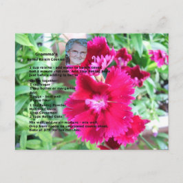 Briefkaart voor boiled Raisin Cookie Recipe