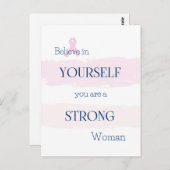 Briefkaart voor borstkanker (Voorkant / Achterkant)