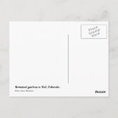 Briefkaart voor botanische tuinen (Achterkant)