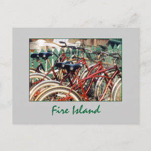 briefkaart voor brandweerfietsen