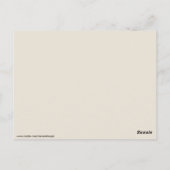 briefkaart voor bruid en bruidegom (Achterkant)