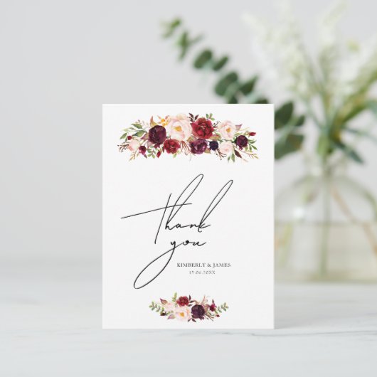 briefkaart voor bruinbloemen (Staand voorkant)