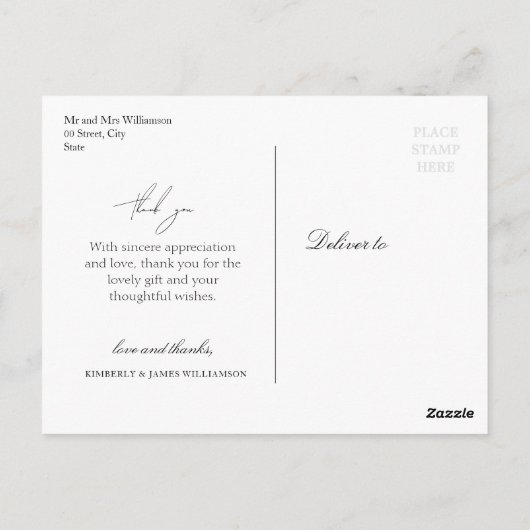 briefkaart voor bruinbloemen (Achterkant)