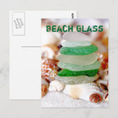 Briefkaart voor buisglas en zeeschelpen (Voorkant / Achterkant)