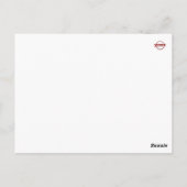 Briefkaart voor buitengebruik (Achterkant)