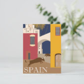  Briefkaart voor bullereizen in Spanje (Staand voorkant)