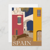  Briefkaart voor bullereizen in Spanje (Voorkant / Achterkant)