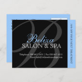 Briefkaart voor de Adverteren van Salon en Spa (Voorkant / Achterkant)