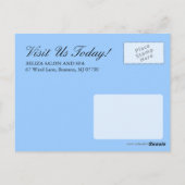 Briefkaart voor de Adverteren van Salon en Spa (Achterkant)