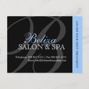 Briefkaart voor de Adverteren van Salon en Spa