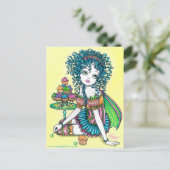 Briefkaart voor de bekerbeker van Buttercup (Staand voorkant)