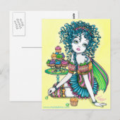 Briefkaart voor de bekerbeker van Buttercup (Voorkant / Achterkant)