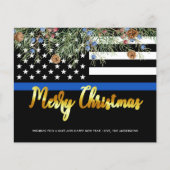 Briefkaart voor de handhaving van de kerstwet door (Voorkant)