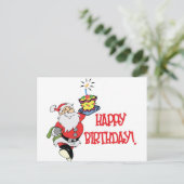 Briefkaart voor de kerstverjaardag (Staand voorkant)