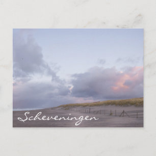Briefkaart voor de kustzonsondergang van Schevenin