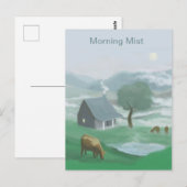Briefkaart voor de ochtendmist in het bergland (Voorkant / Achterkant)
