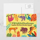 Briefkaart voor de speciale bescherming van wilde  (Voorkant / Achterkant)