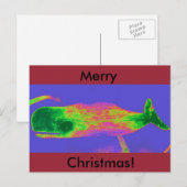 Briefkaart voor de zoete kerstwalvis (Voorkant / Achterkant)