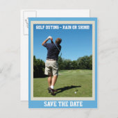 Briefkaart voor een golfuitje (Voorkant / Achterkant)