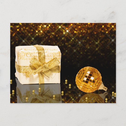 Briefkaart voor feestdagen met feestdagen met een  (Voorkant)