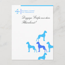 Briefkaart voor fokkers van Doggen