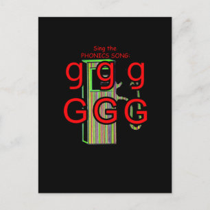 Briefkaart voor fonie en flashcard
