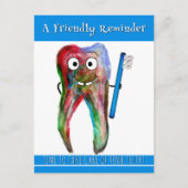 Briefkaart voor gebitsbenoemingen (Voorkant)