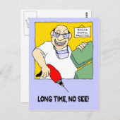 Briefkaart voor gebitscontrole (Voorkant / Achterkant)