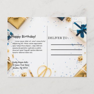 briefkaart voor gelukkige verjaardag