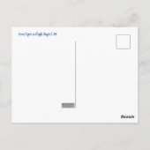 Briefkaart voor geweldige digitale etalage kunst (Achterkant)