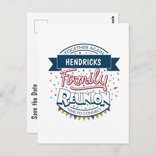 Briefkaart voor gezinshereniging (Voorkant / Achterkant)