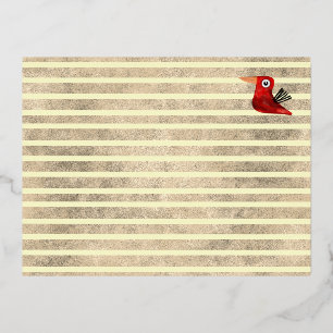 Briefkaart voor goudbreukfolie
