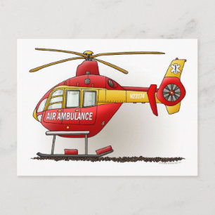 Briefkaart voor helikopterontdekking