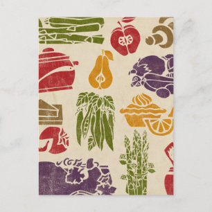 Briefkaart voor herwinning van voedsel