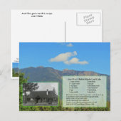 Briefkaart voor het inkooien van gerooide regenlap (Voorkant / Achterkant)