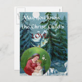 Briefkaart voor het kerstgebed (Voorkant / Achterkant)