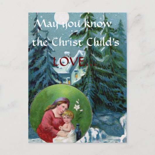 Briefkaart voor het kerstgebed (Voorkant)