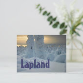 Briefkaart voor het noordpoolgebied van Lapland (Staand voorkant)