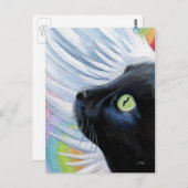 Briefkaart voor het schilderen van de Engel van de (Voorkant / Achterkant)