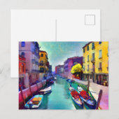 Briefkaart voor het schilderen van het Venetiaanse (Voorkant / Achterkant)