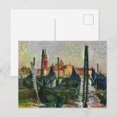 Briefkaart voor het schilderen van het Venetiaanse (Voorkant / Achterkant)