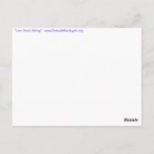 Briefkaart voor het schilderen van nieuwe lentetku (Achterkant)