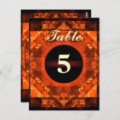 Briefkaart voor het zegeltabelnummer (Voorkant / Achterkant)