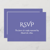 Briefkaart voor huwelijksuitnodiging (Voorkant / Achterkant)